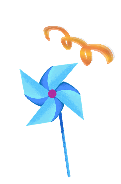 Pinwheel Swirl Decoration