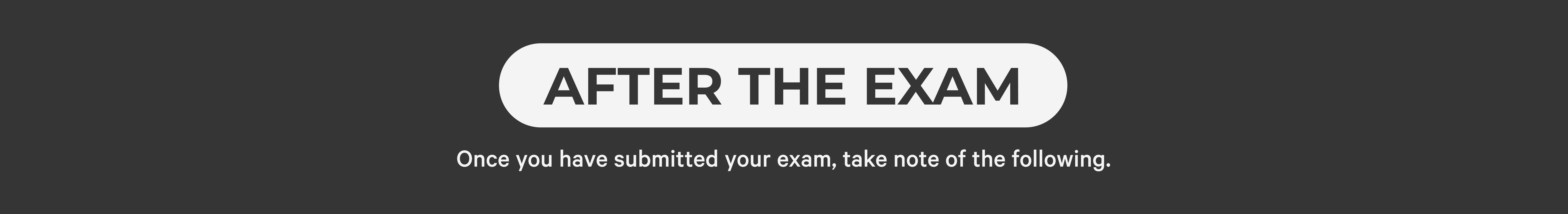 After Exam Text