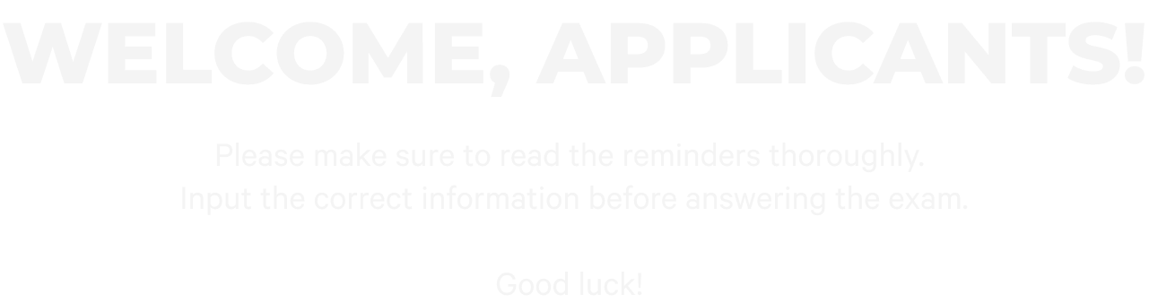 Welcome Text